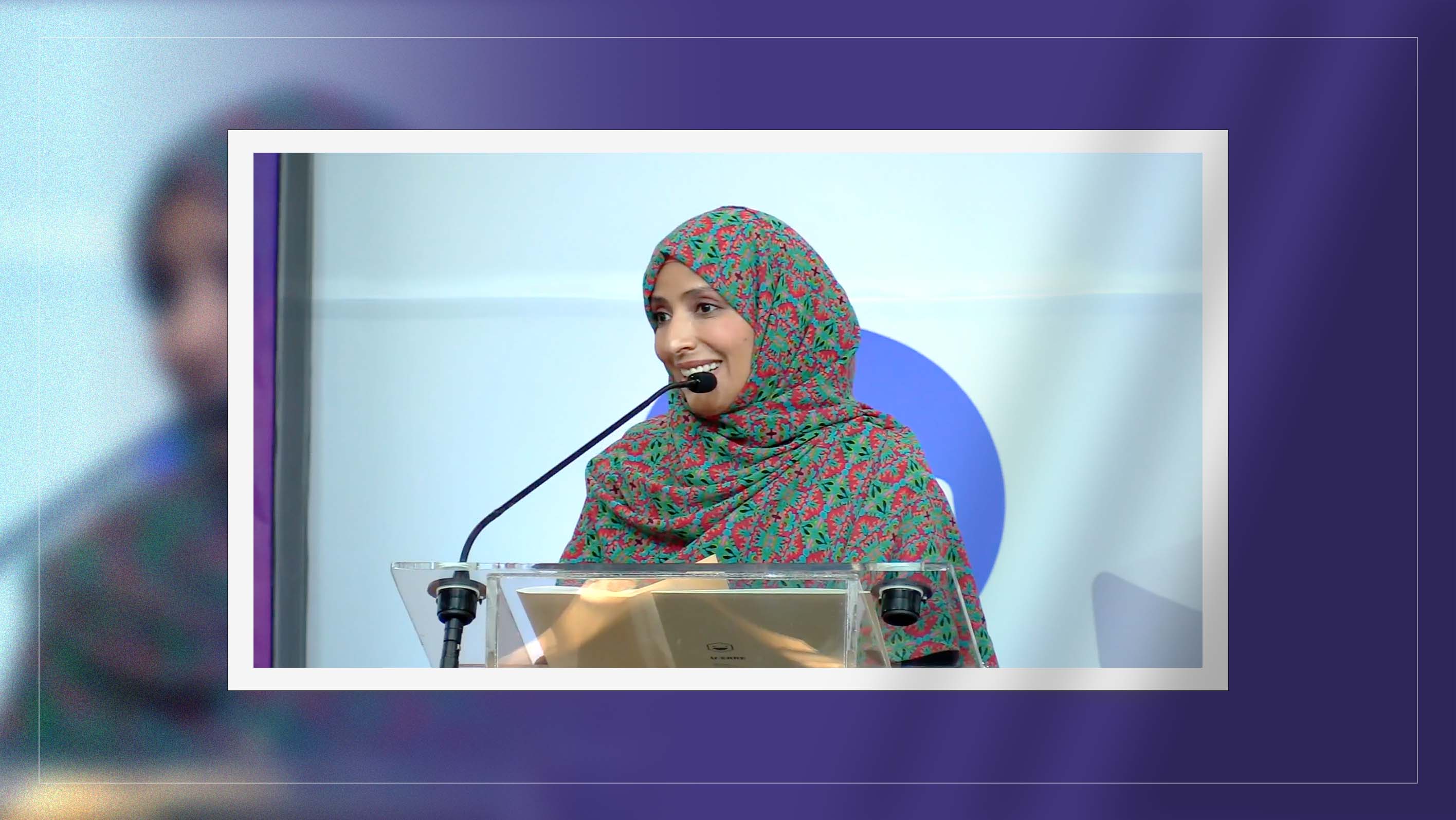 Tawakkol Karman delivers speech at Universidad Regiomontana in Mexico